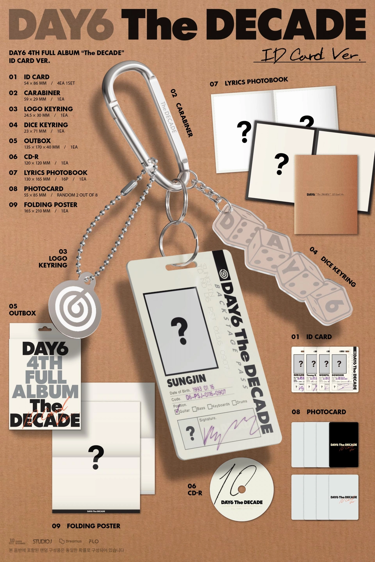 DAY6 (데이식스) - 【The DECADE】 (ID Card ver.) (MD ver