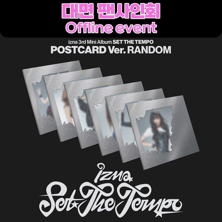 [7/3 대면 팬사인회] izna (이즈나) - SET THE TEMPO [POSTCARD Ver.] [6종 중 1종 랜덤]