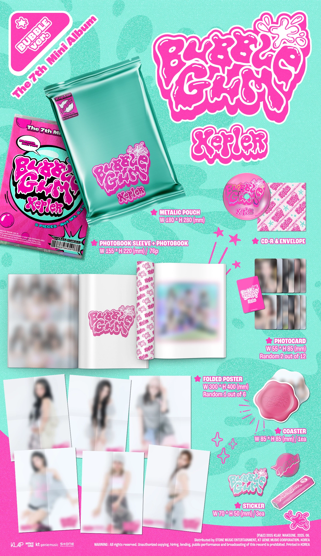 土日限定価格】Kep1er BUBBLE GUM 全員集合チェキ ポラロイド 11/5 1:1 polaroid event : CHAEHYUN] Kep1er (케플러) - The 7th Mini