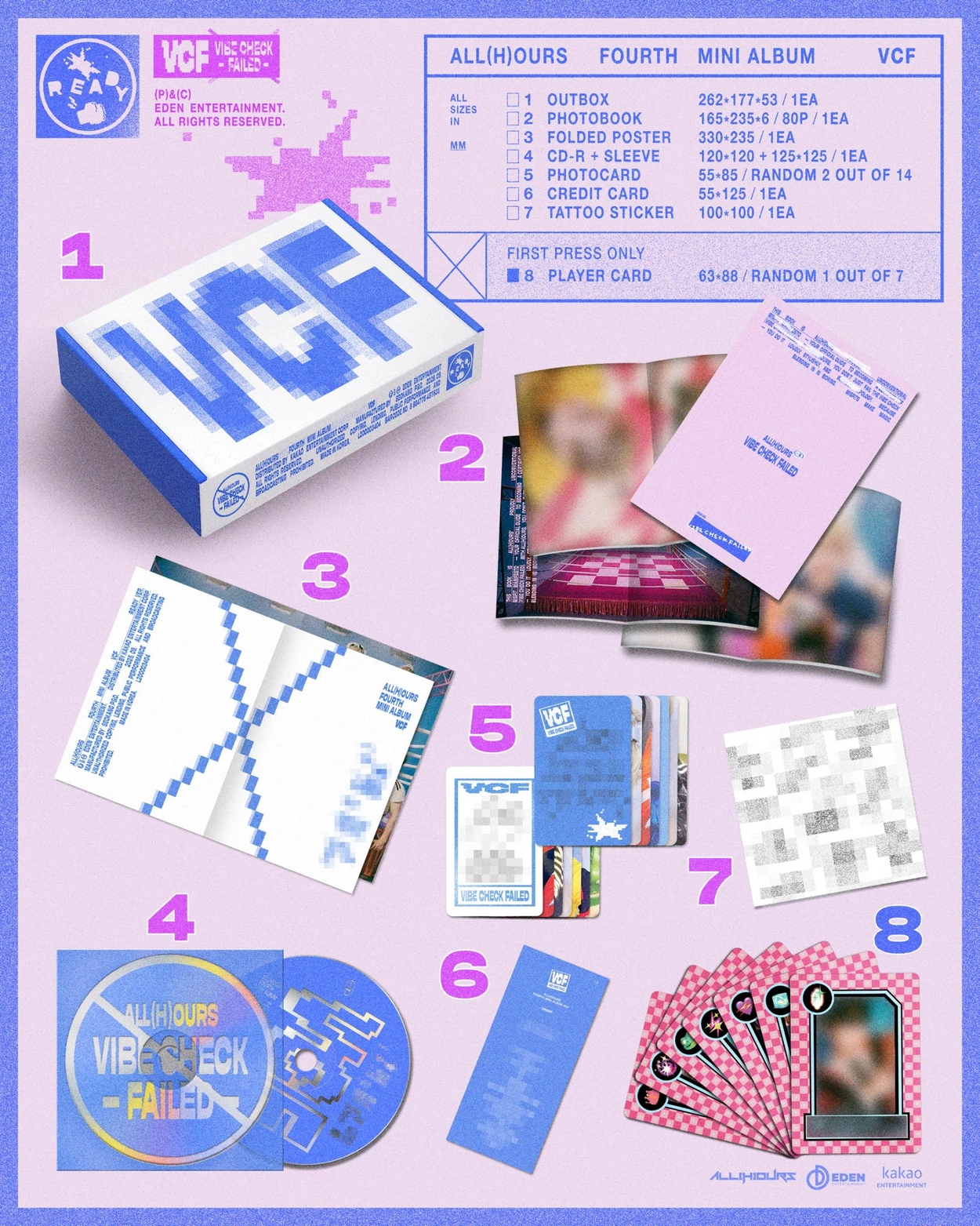 ALL(H)OURS (올아워즈) - FOURTH MINI ALBUM 【VCF】 (READY ver