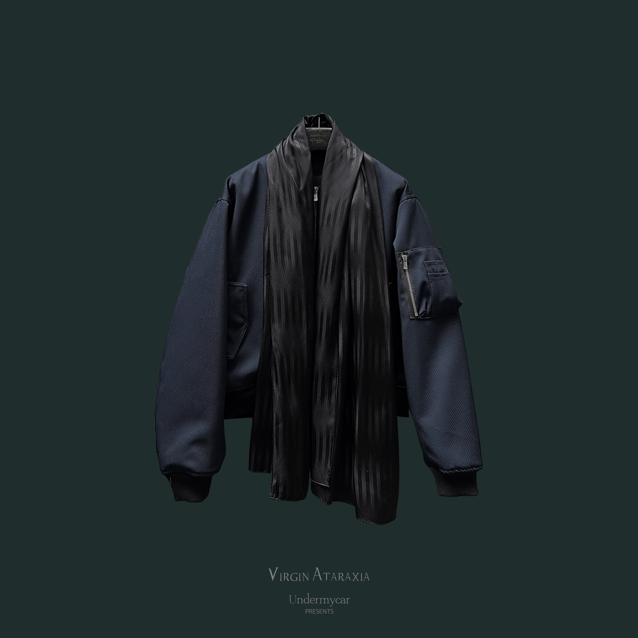 【Undermycar】25ss Vintage Poster Old Dyeing Zipped Hoodie UNDERMYCAR] 25SS VINTAGE POSTER OLD DYEING ZIPPED HOODIE