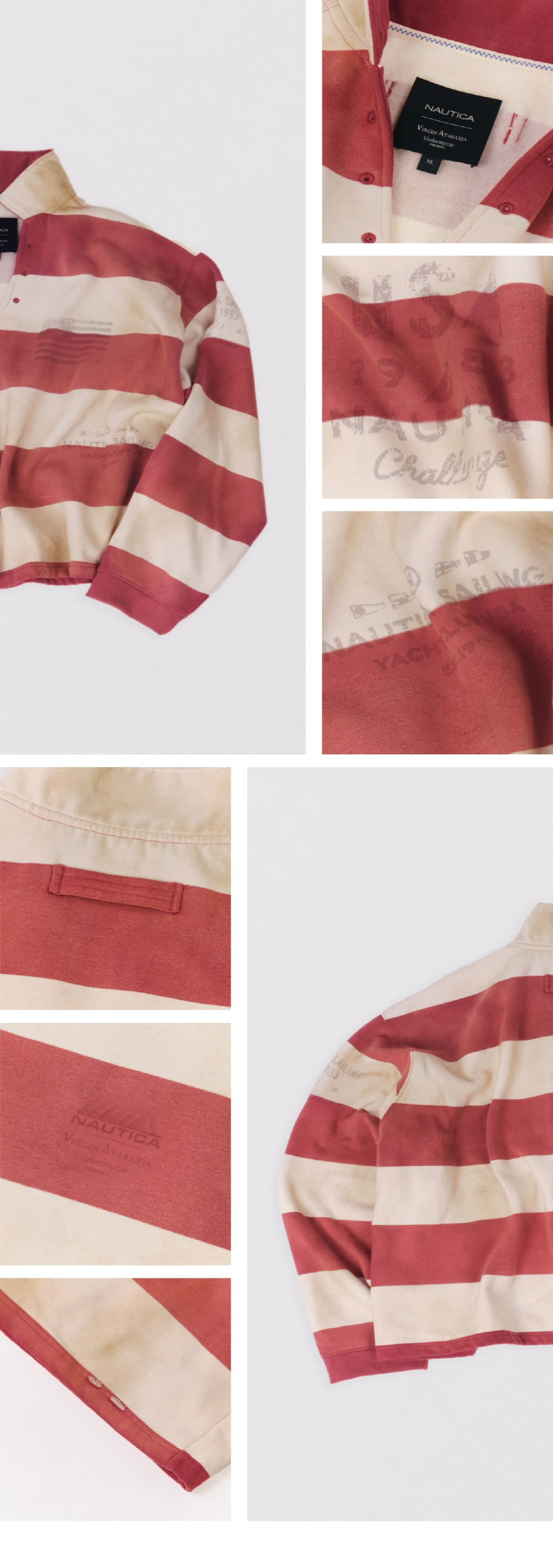 NTC X UMC DAMAGED OPEN COLLAR PULLOVER : Undermycar