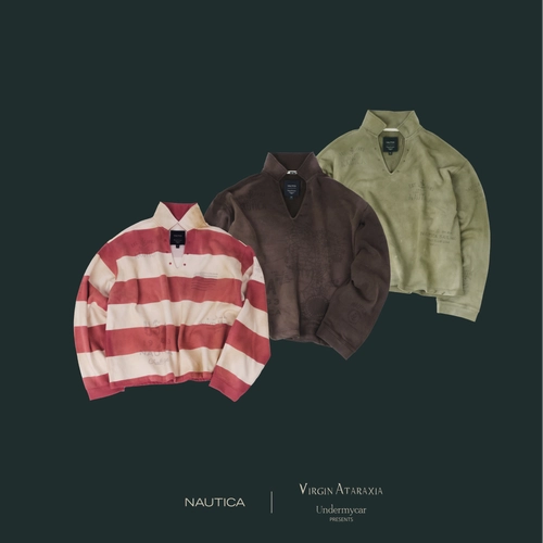 【NAUTICA×UNDERMYCAR】25ss APLIQUE SWEAT SHIRTS Undermycar