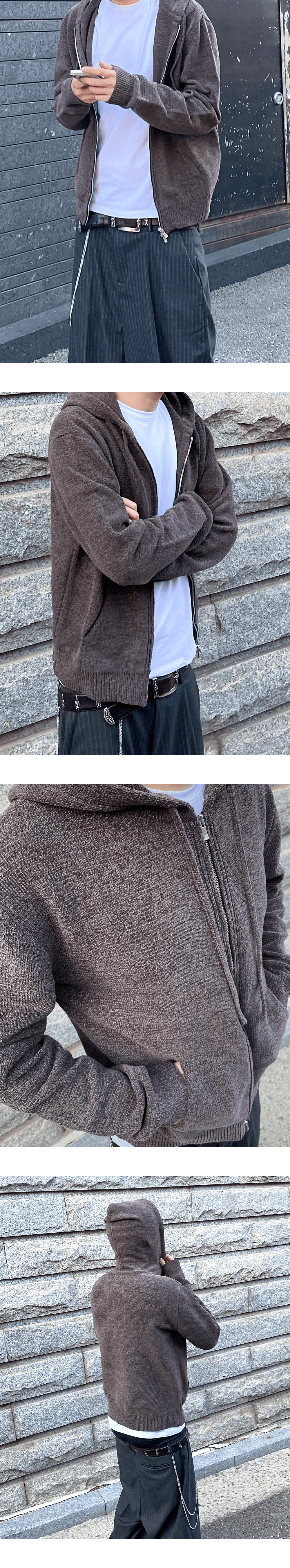 ★人気★【Undermycar】★ASSASSIN VELVET YARN KNIT ZIP-U.P★ Undermycar ASSASSIN VELVET YARN KNIT ZIPPED HOODIE – DALAC SEOUL