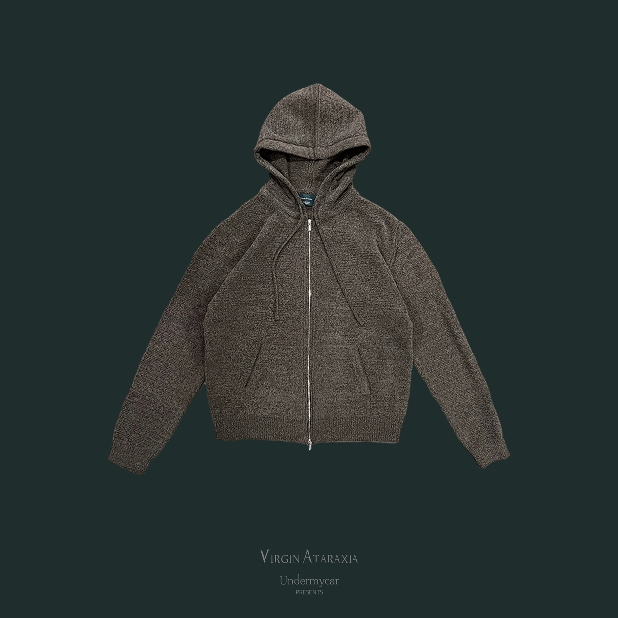 【Undermycar】FLORAL SAFETY PIN ASSASSIN VELVET ZIPUP HOODIE ☆Undermycar☆FLORAL SAFETY PIN ASSASSIN VELVET ZIPUP HOODIE