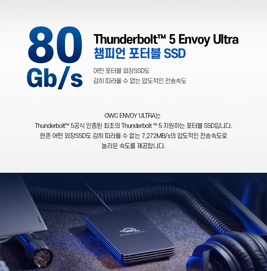 10359 Envoy Ultra Thunderbolt 5外付けSSD4TB OWCがEnvoy Ultra