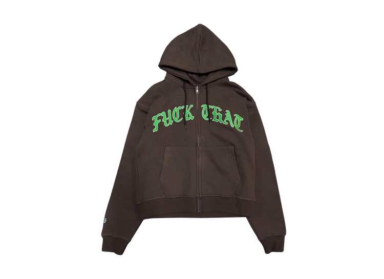 fpagジップパーカー greenyとfuckthatnerdshopコラボ商品 FPOG ZIP-UP HOODIE fuckthatnerdshop - メルカリ