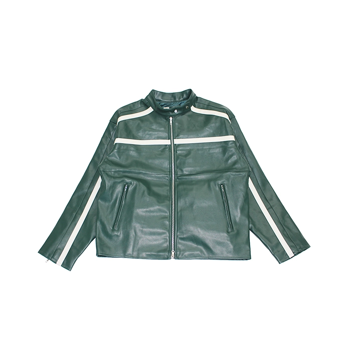 ジャケットその他 IONSEOUL Racing Crop Biker Jacket (3 colors) 바이커 크롭 레더 자켓