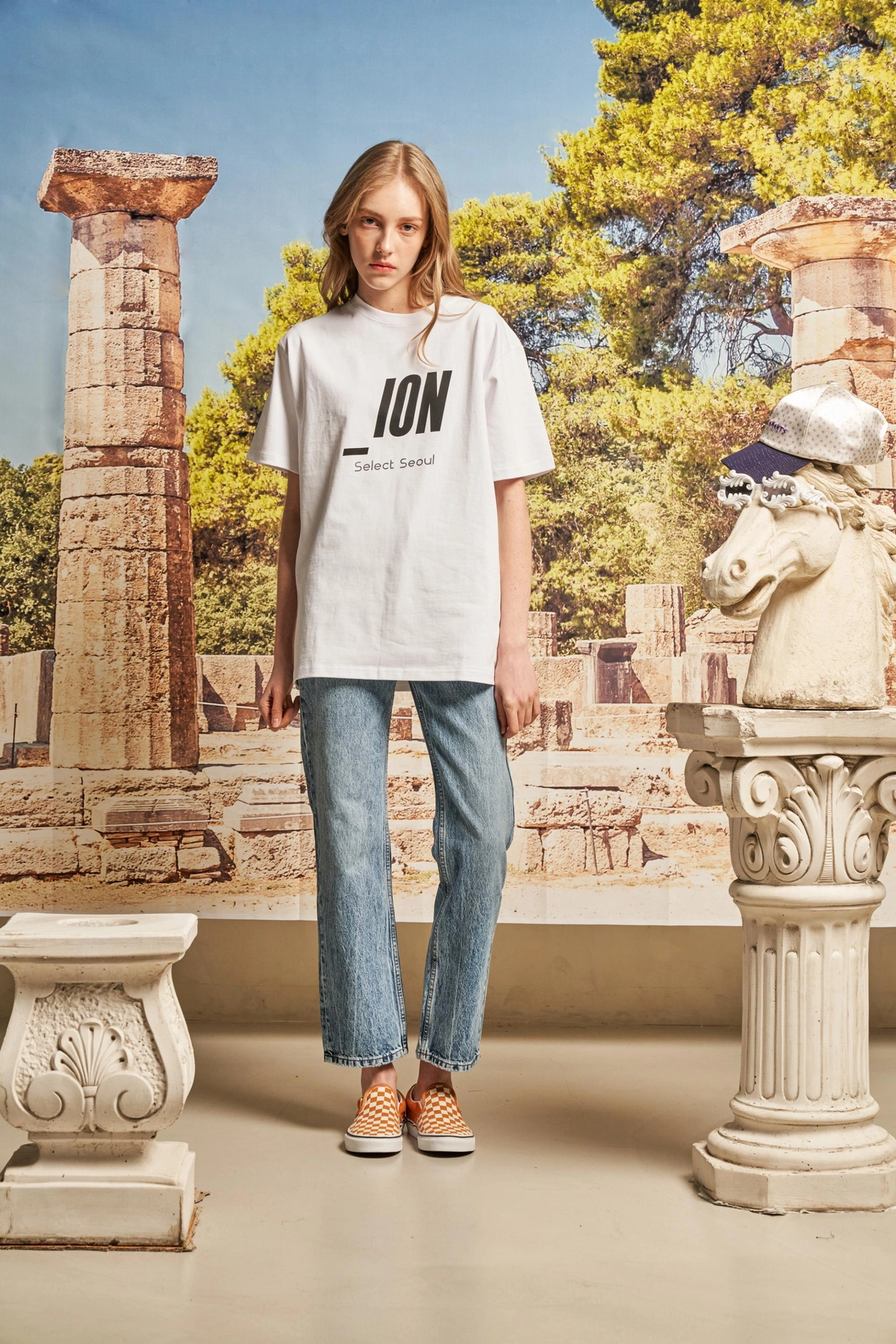 IONSEOUL Original Logo Short Sleeve T-shirt (White) : 아이온서울
