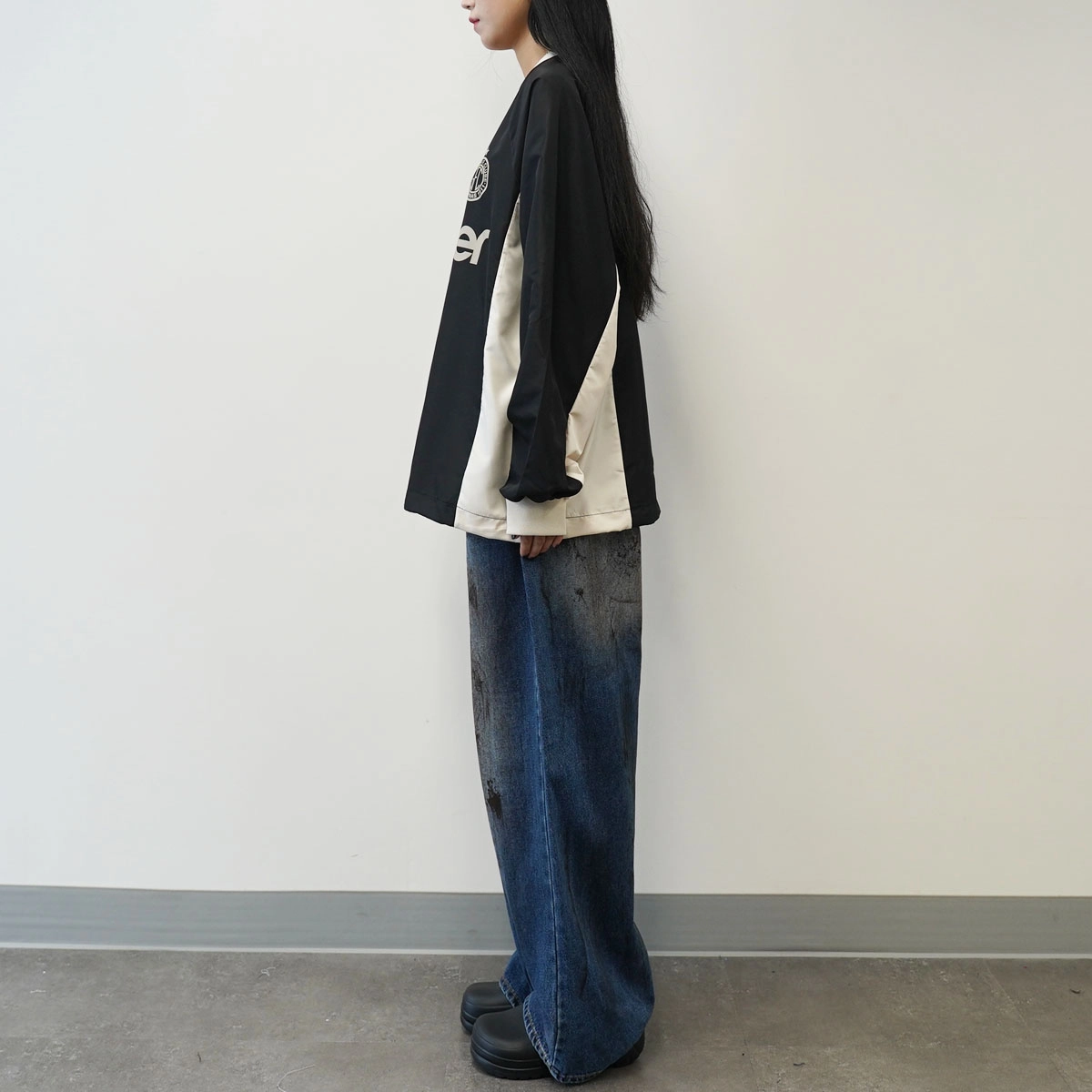 Oil dirty washed over denim pants : 아이온서울