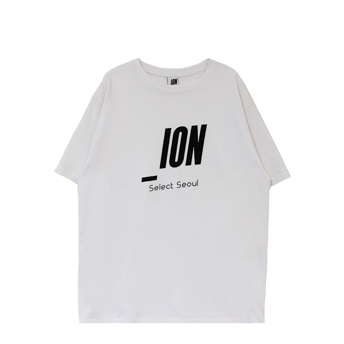 シャツ IONSEOUL Basic Air Crop Short Sleeve Shirt JP5D0007 IONSEOUL Original Logo Short Sleeve T-shirt (White) : 아이온서울