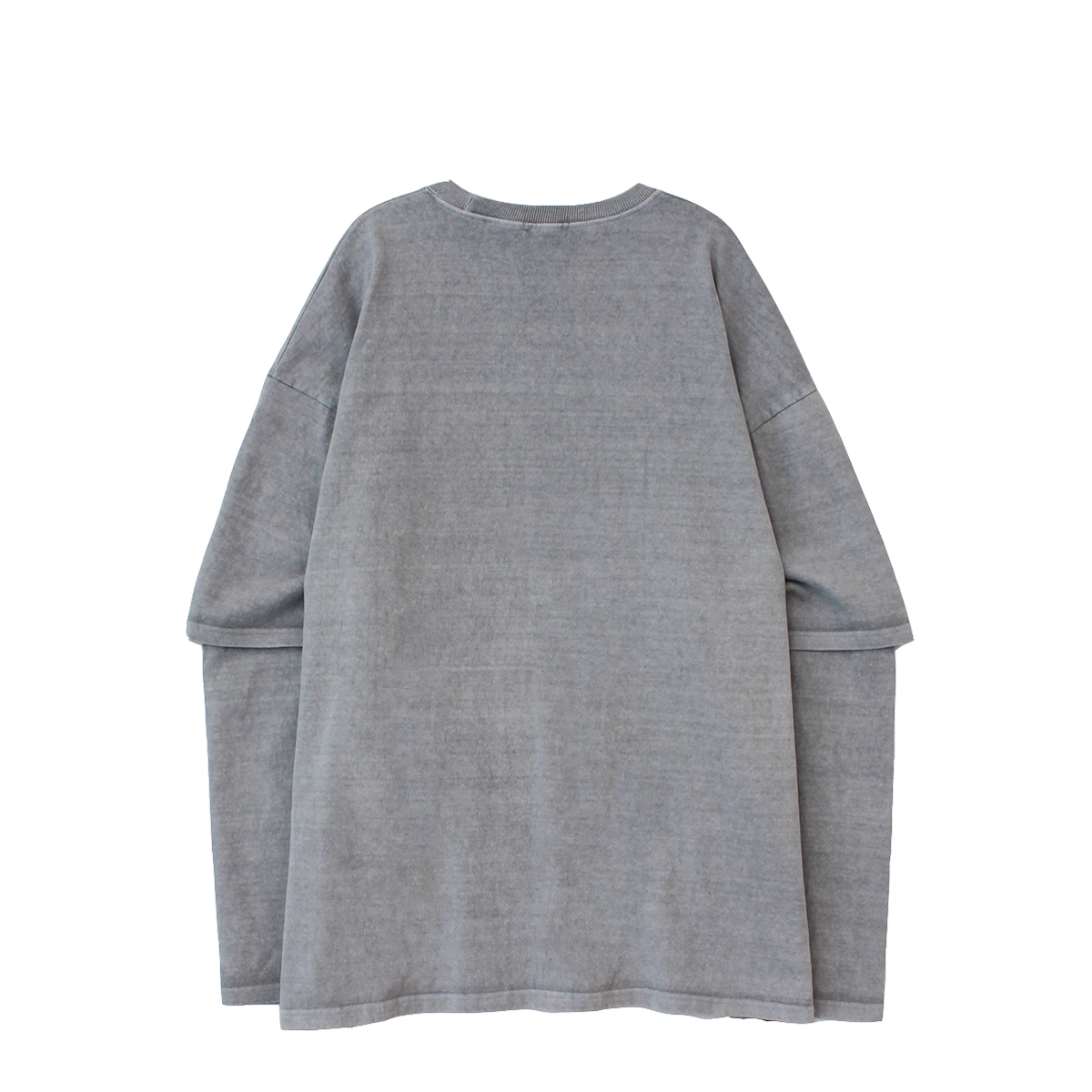 【IONSEOUL】Link Pigment Layered Long Sleeve T-Shirt 4JH202 플래그 레이어드티