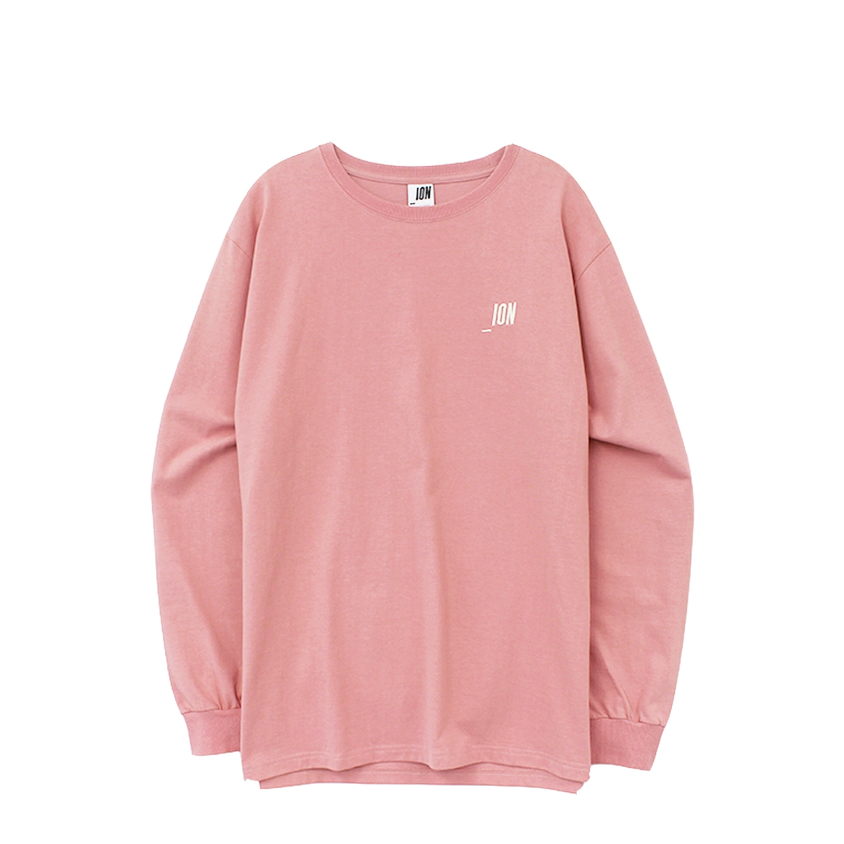 Tシャツ・カットソー IONSEOUL ISSUES Layered Over Long Sleeve Tee IONSEOUL Flower Big Logo Long-sleeve T-shirt (Rouge Pink