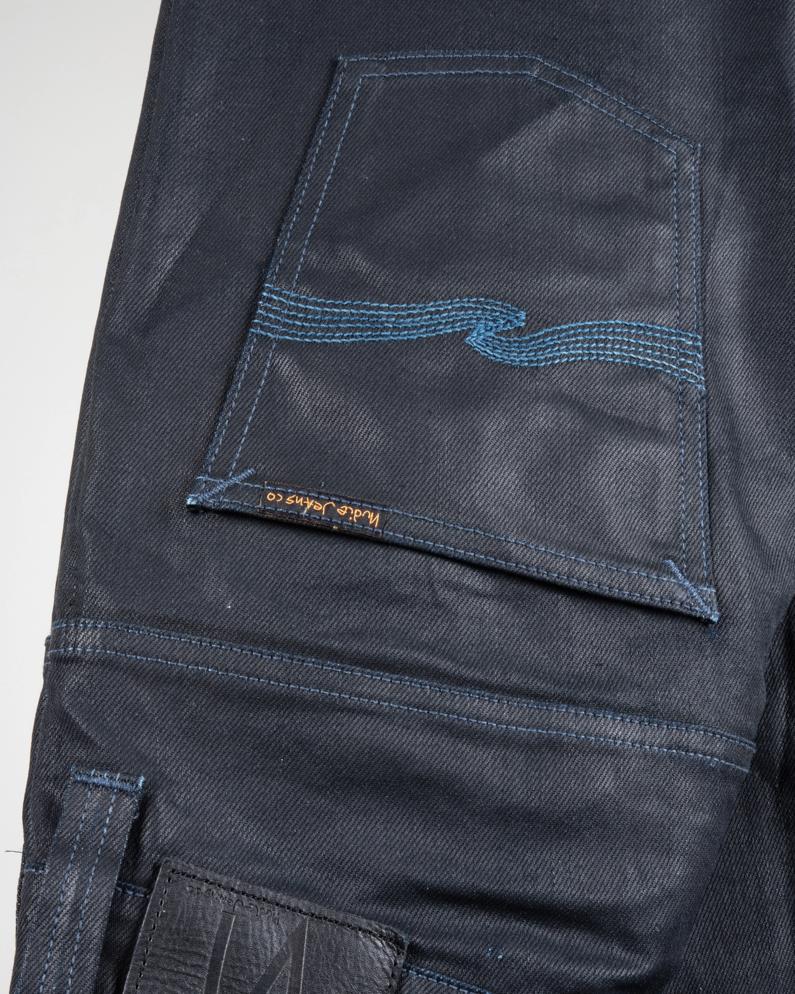 31-32] Nudie jeans Tape ted Dry black indigo (누디진 테입테드 