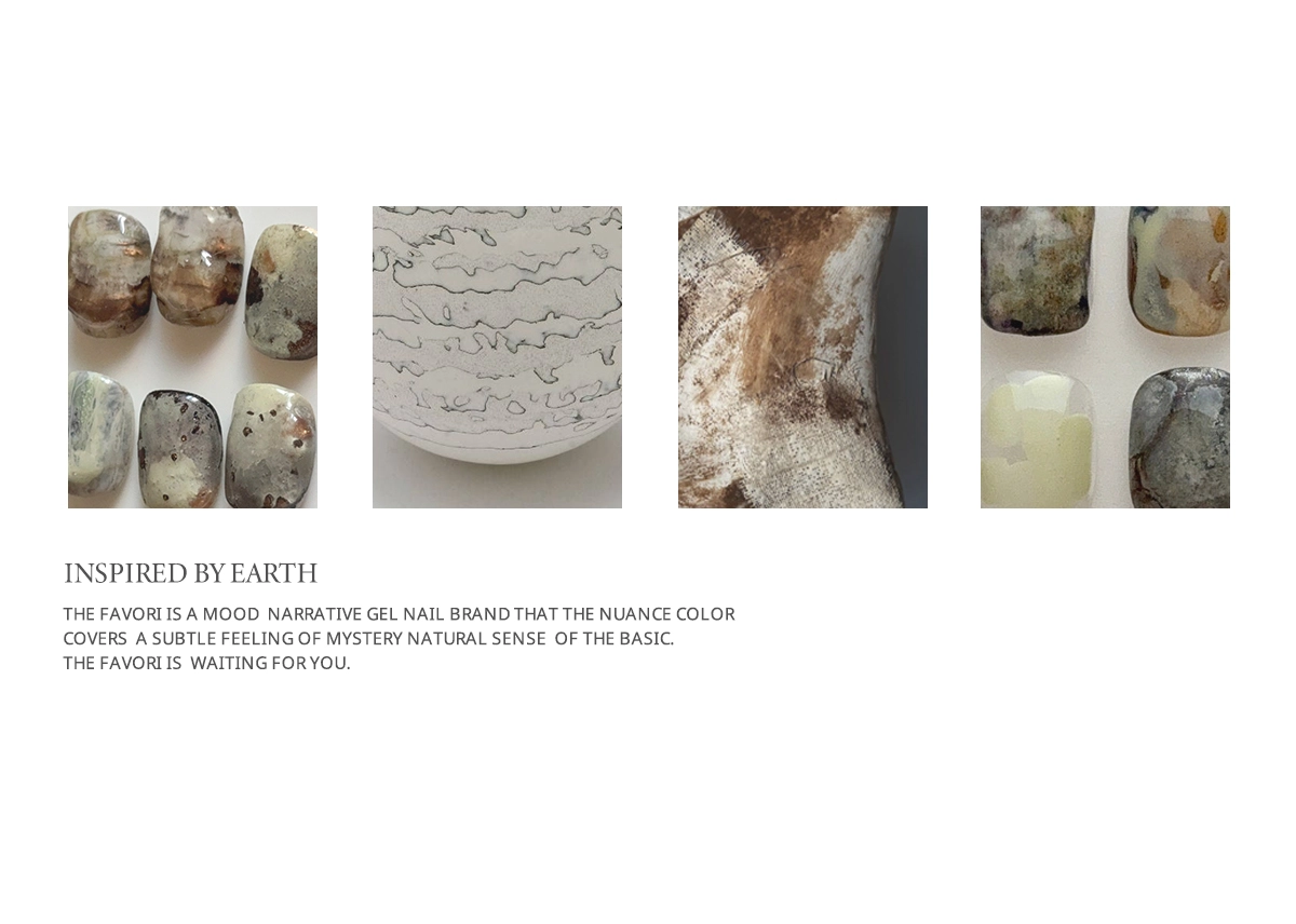 Detailed Nail Art using Raw Earth Edition Ver.2