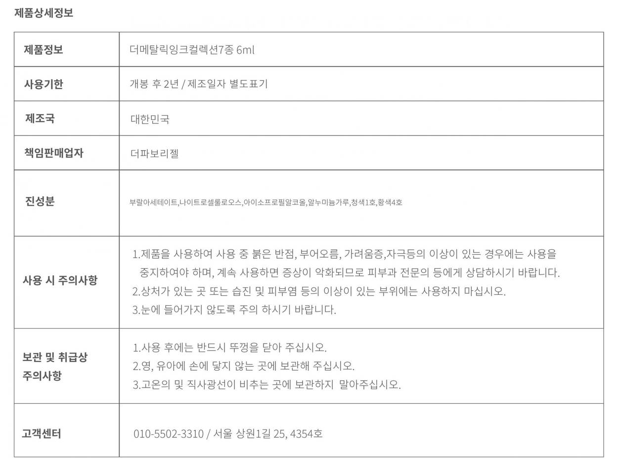 THE FAVORI Metallic Ink Collection Product Details