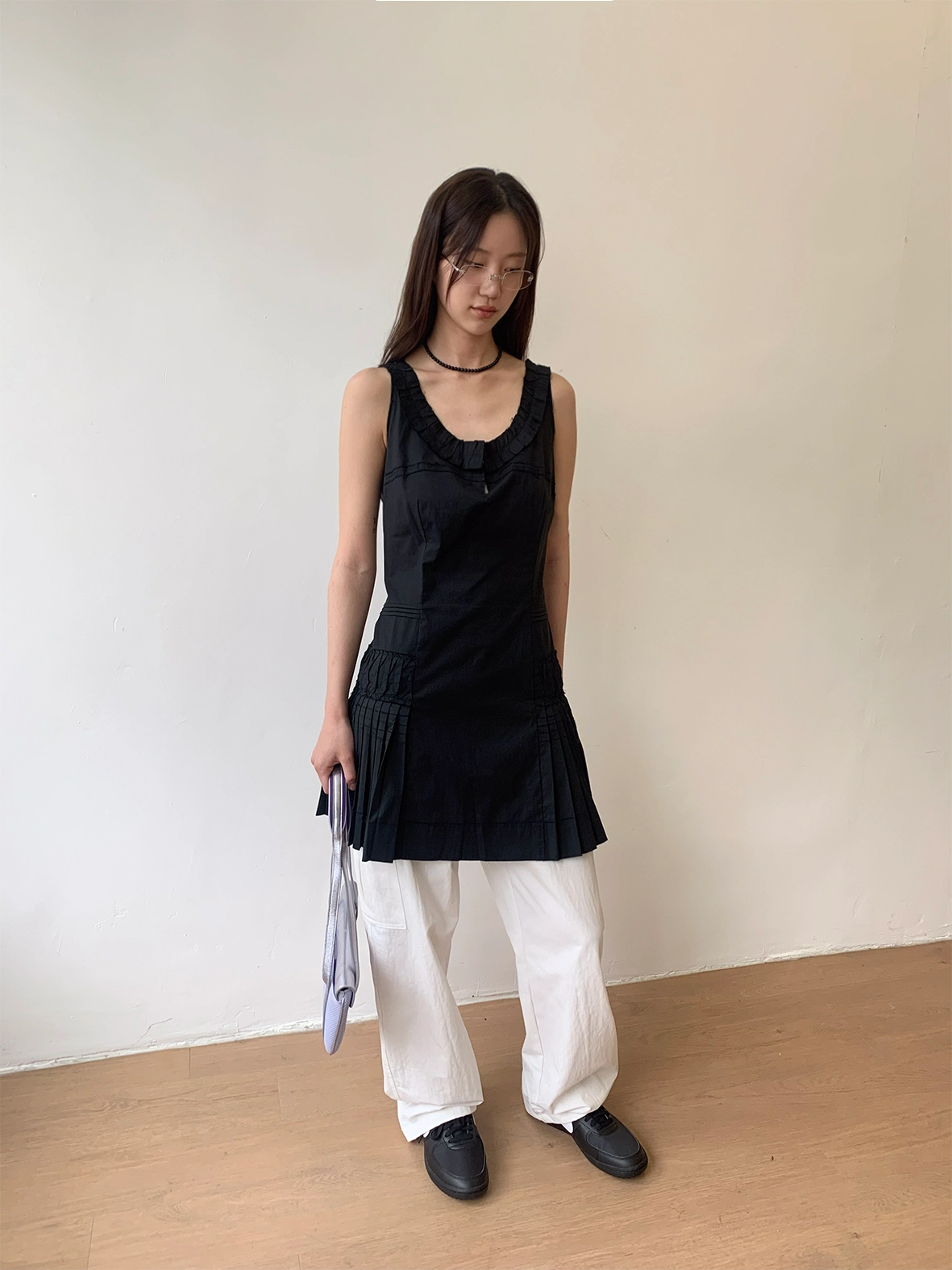 ワンピース 2007 MIU MIU PLEATS MID DRESS 2007 MIU MIU PLEATS MID DRESS : oaens