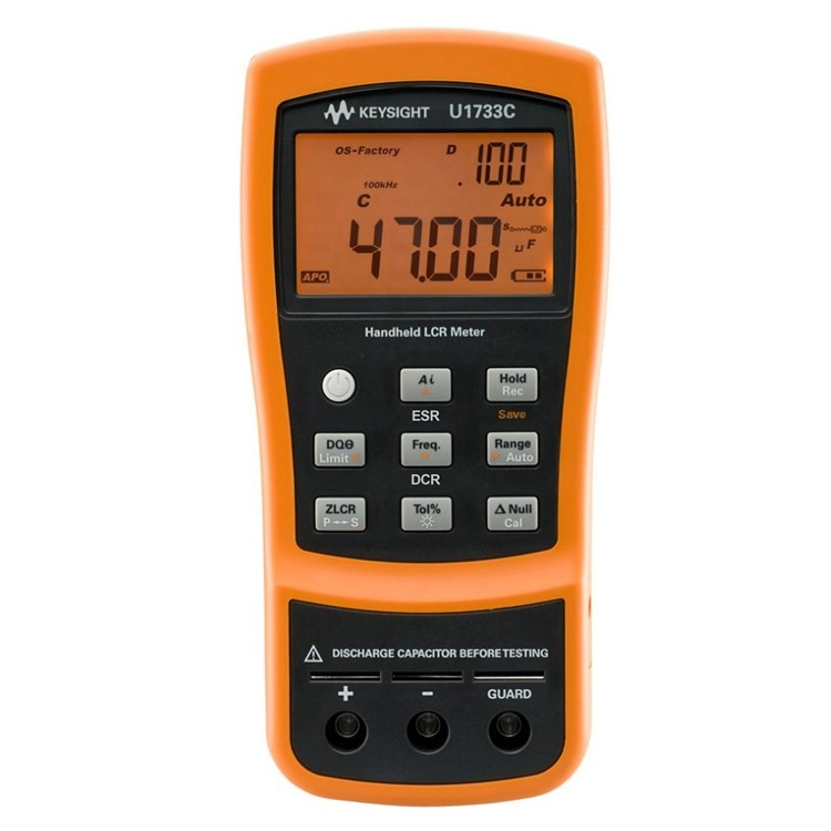 KEYSIGHT U1733C 100Hz/120Hz/1kHz/10kHz/100kHz 휴대형 LCR 미터 썸네일