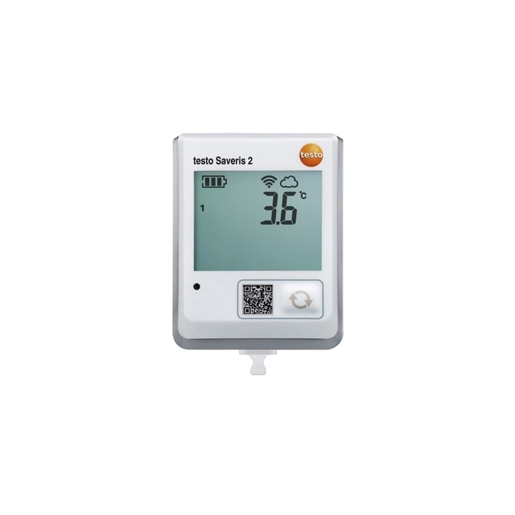 TESTO Saveris 2-T1 디스플레이 및 통합 NTC 온도 프로브가 있는 WiFi 데이터 로거 썸네일