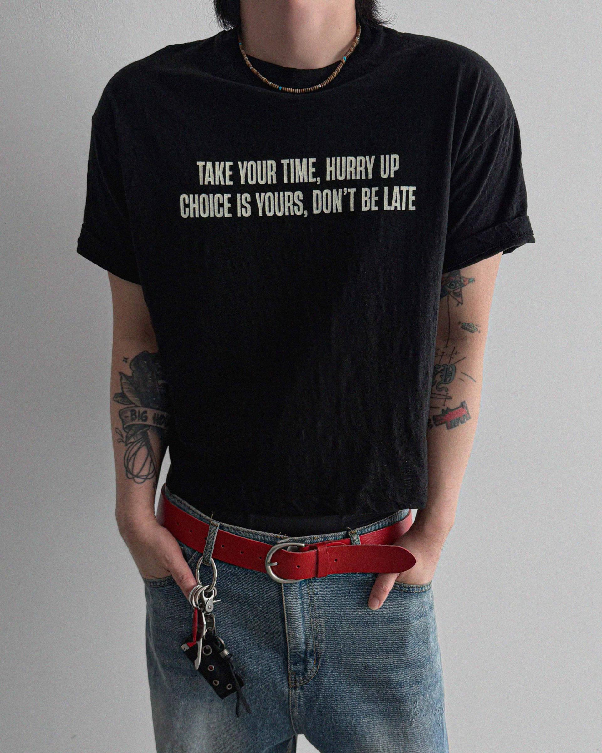 Vintage poit slap crop half t