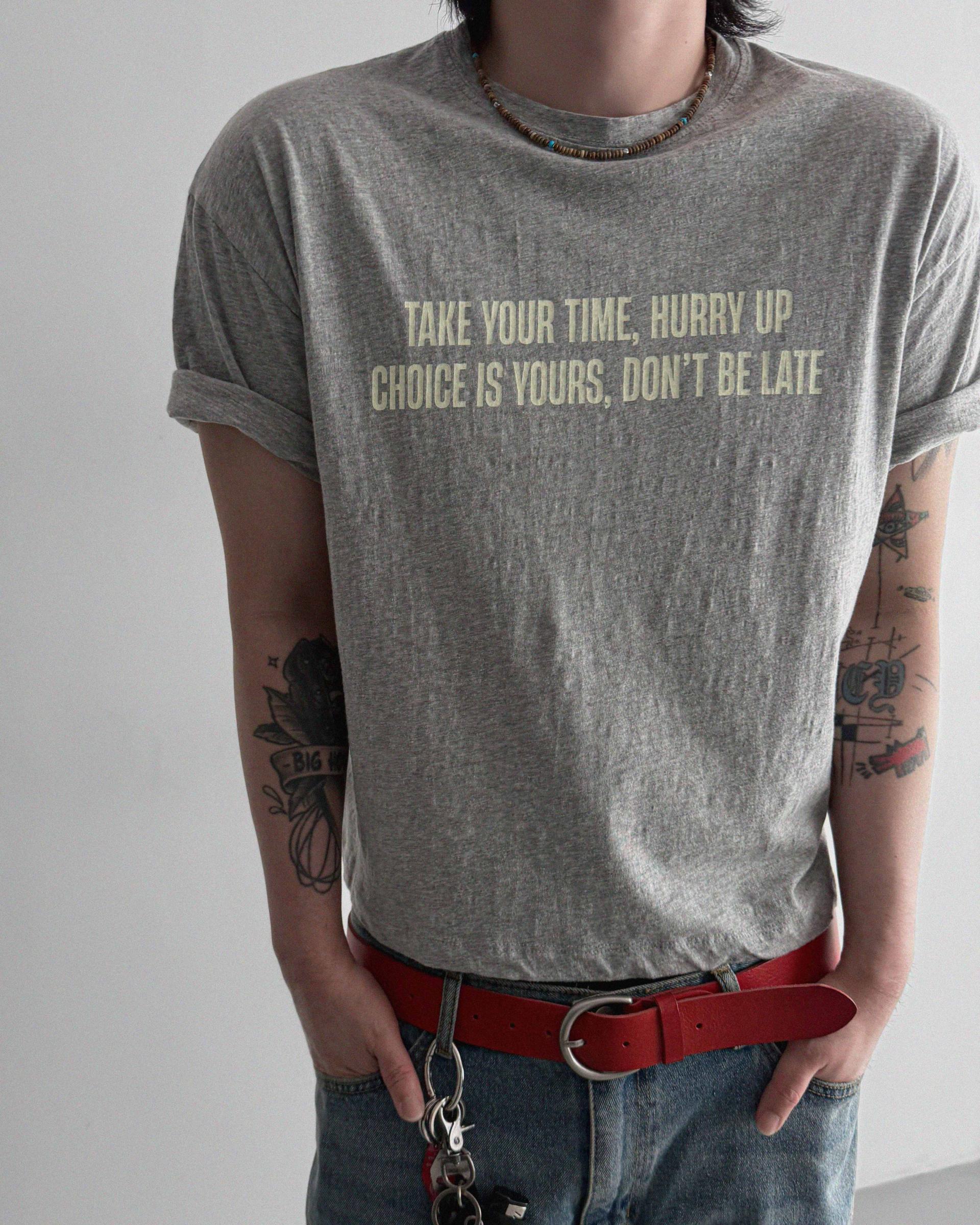 Vintage poit slap crop half t