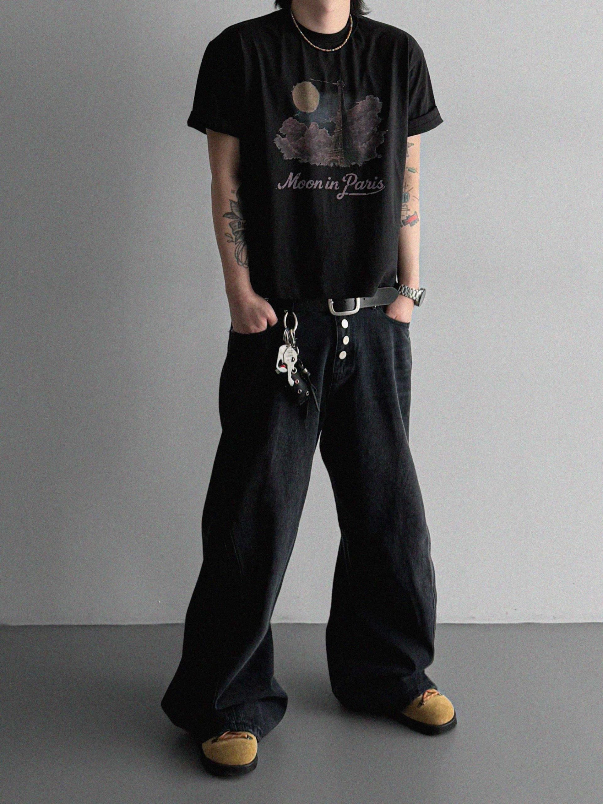 Paris moon crop half t