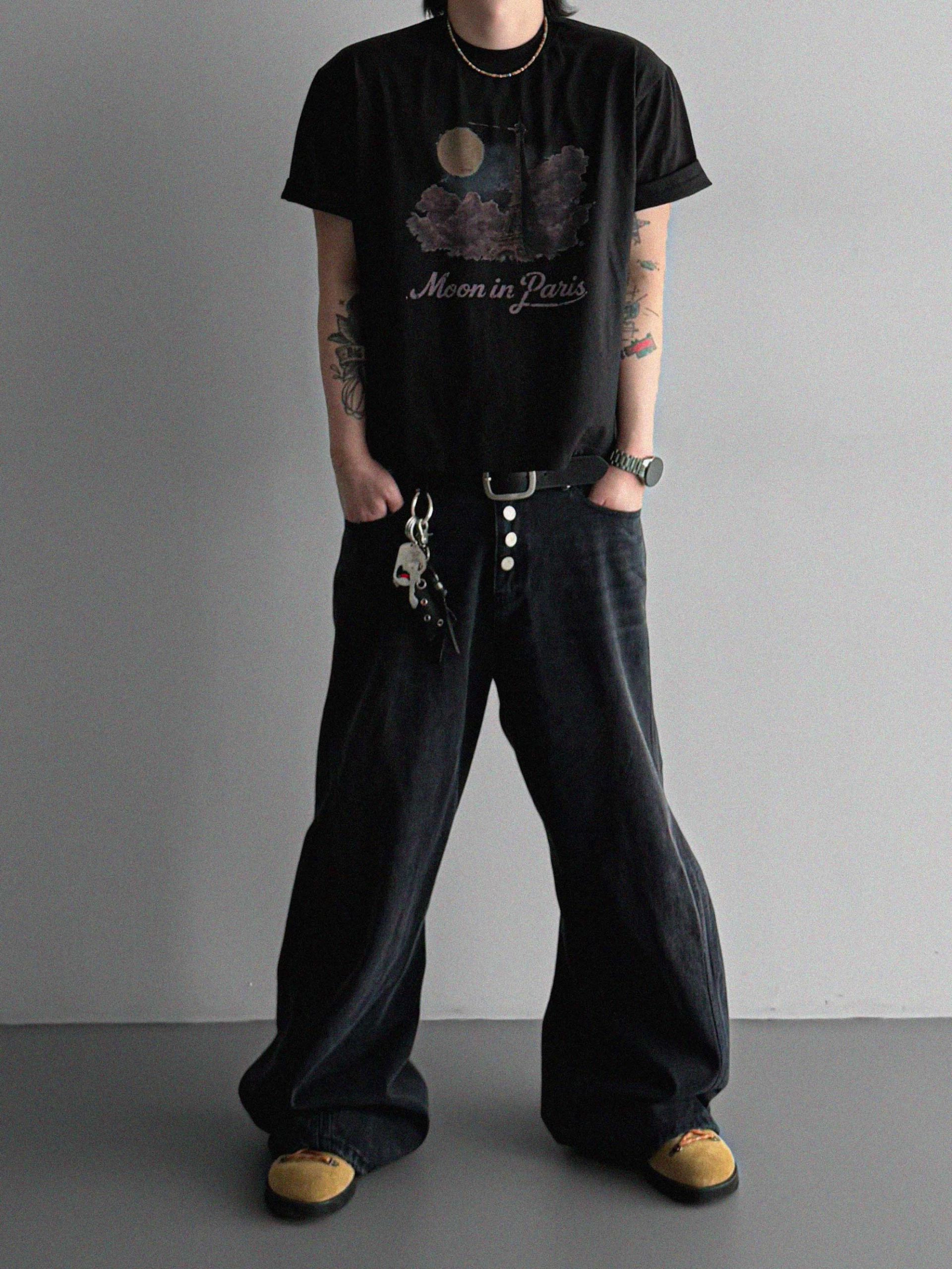 Paris moon crop half t