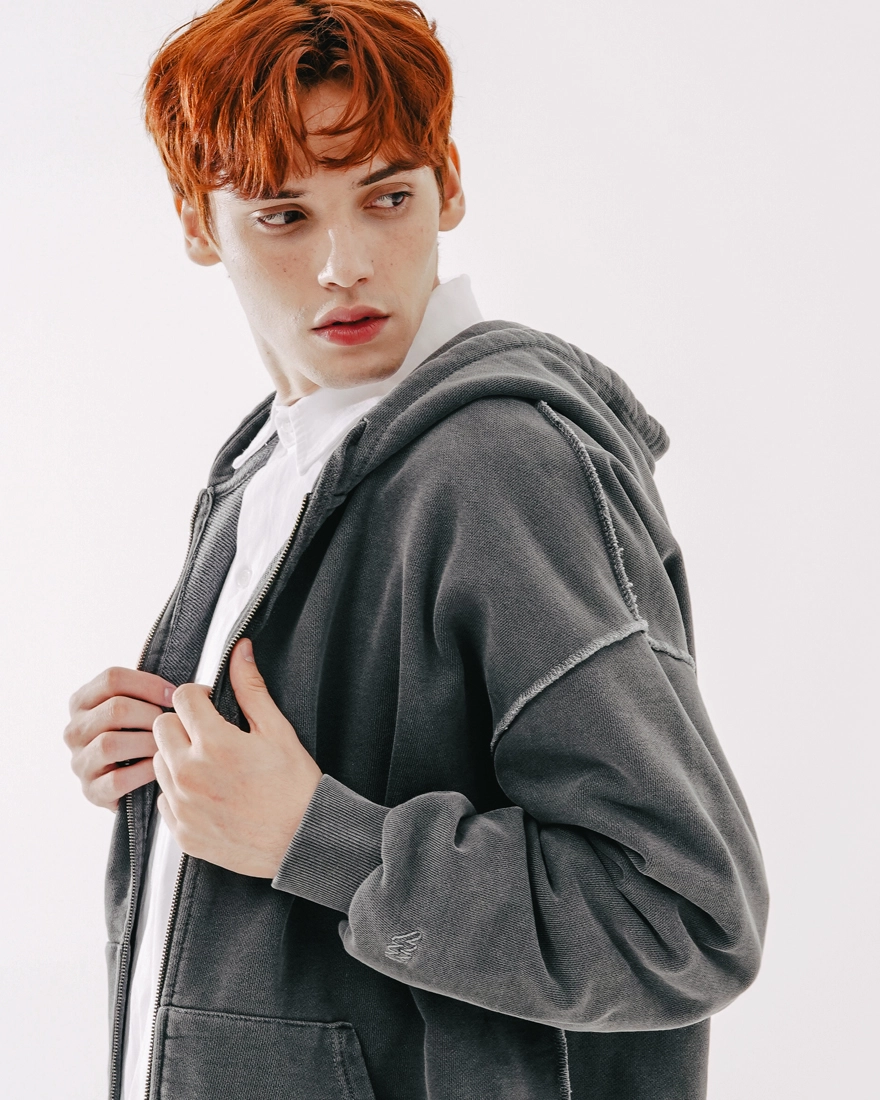 WV PROJECTのDust pigment Hood zipup 全6色 WV PROJECT] DUST PIGMENT HOOD ZIP UP (6 COLOR) : チンチャ