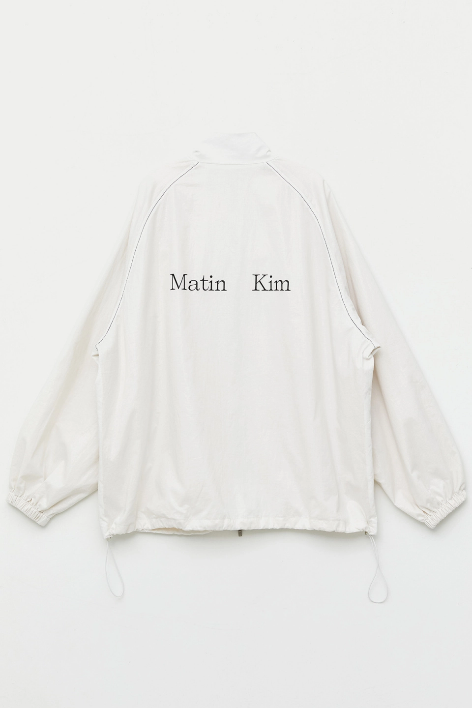 MATIN KIM] MATIN KIM LOGO COATING JUMPER (2 Color) : チンチャ韓国代行