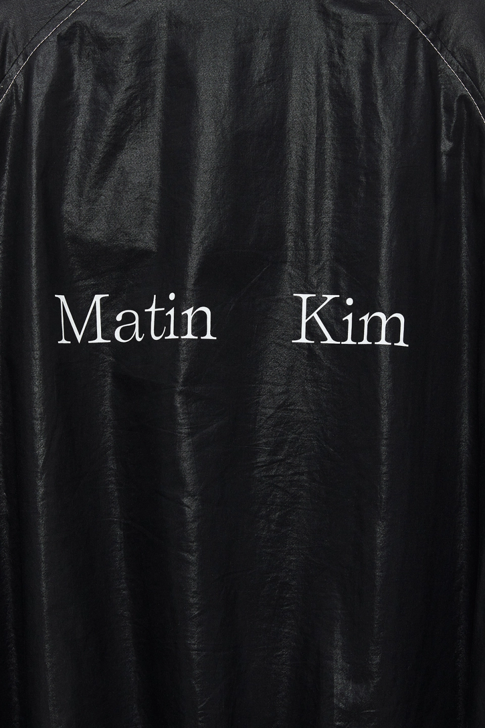 MATIN KIM] MATIN KIM LOGO COATING JUMPER (2 Color) : チンチャ韓国代行