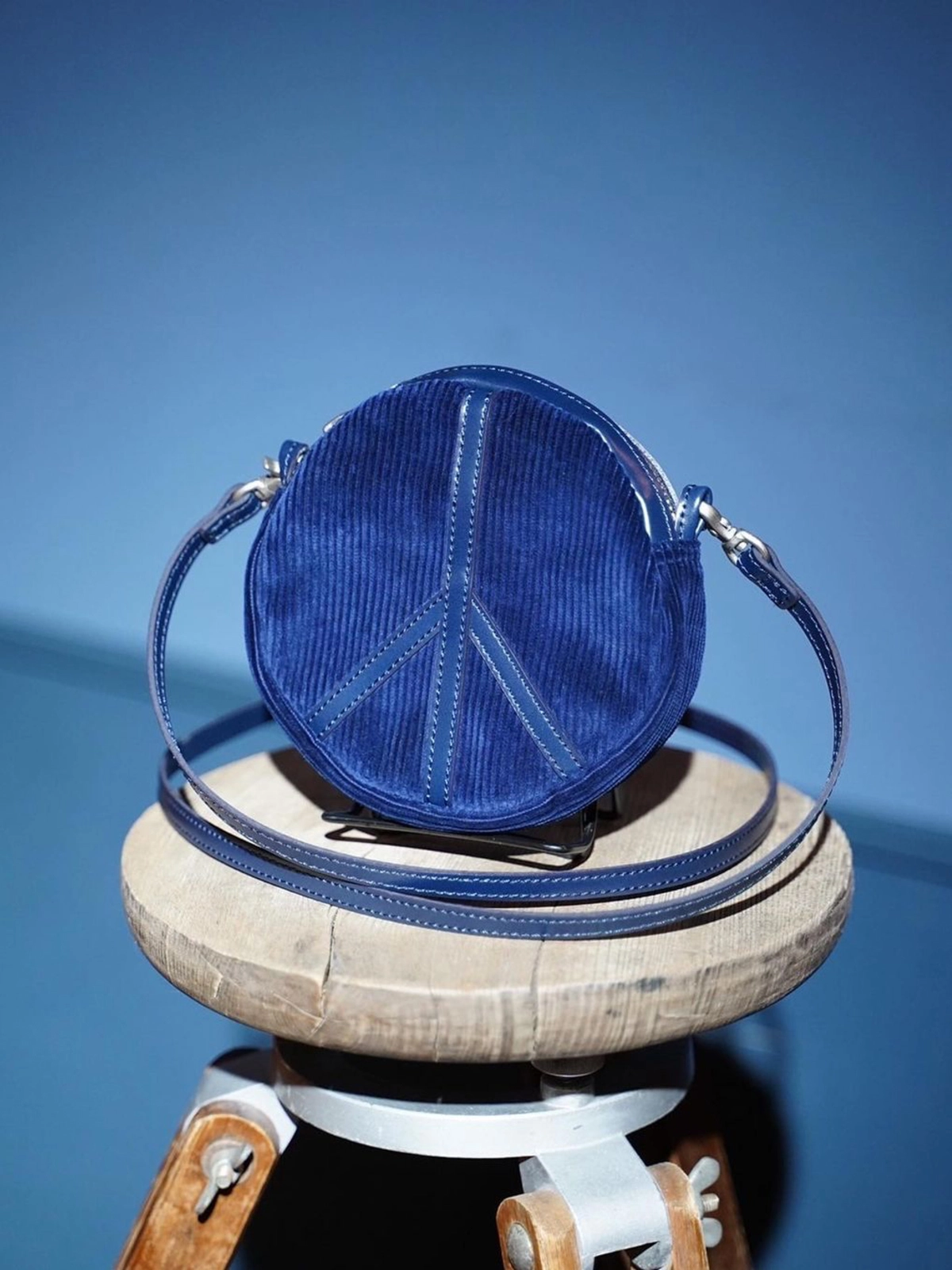 Porter Classic [포터 클래식] - Corduroy Peace Pouch - Blue