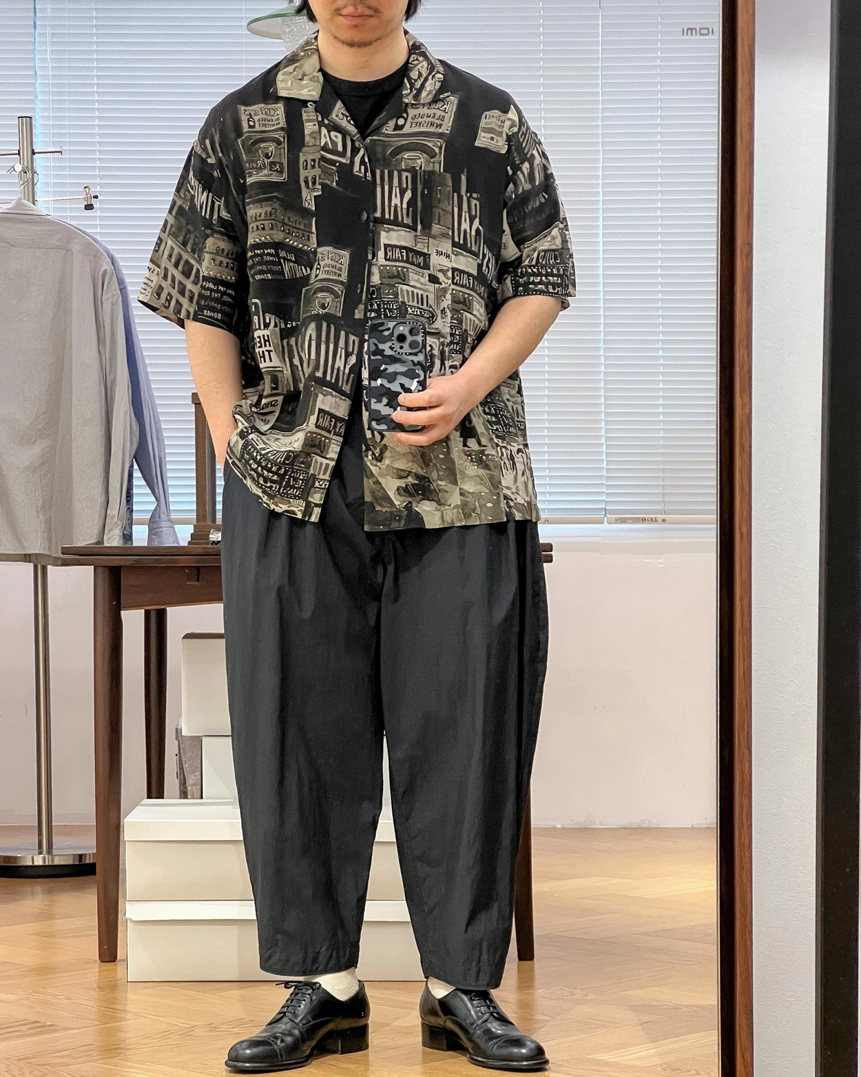 Porter Classic [포터 클래식] - Aloha Shirt Times Square - Sepia
