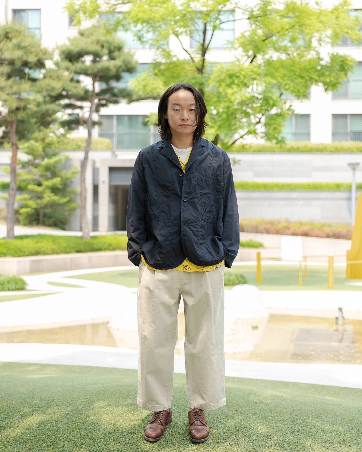 Porter Classic [포터 클래식] - Kasuri Stripe Original Peace Pants 