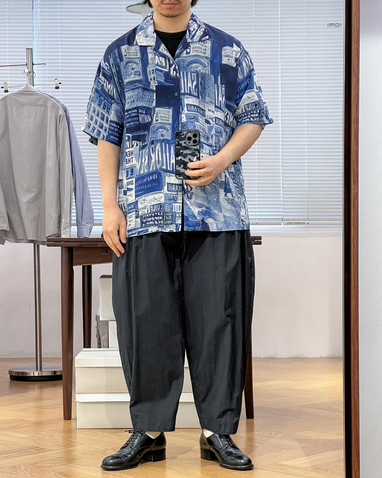 Porter Classic [포터 클래식] - Aloha Shirt Times Square - Blue