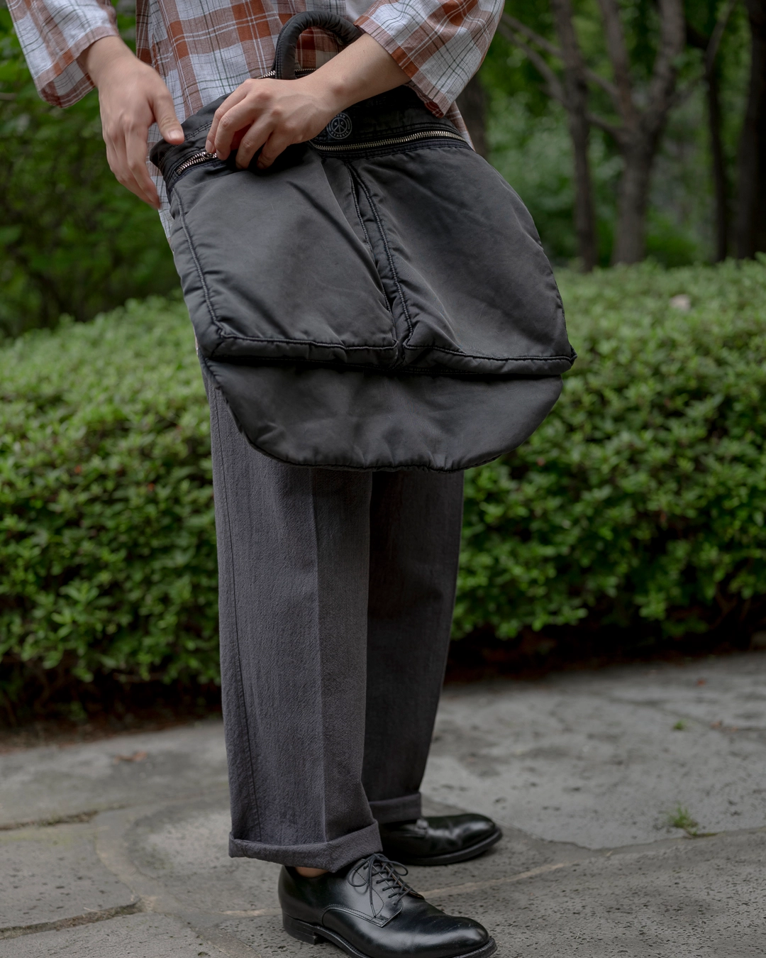 Porter Classic [포터 클래식] - Super Nylon Helmet Case (L) - Black