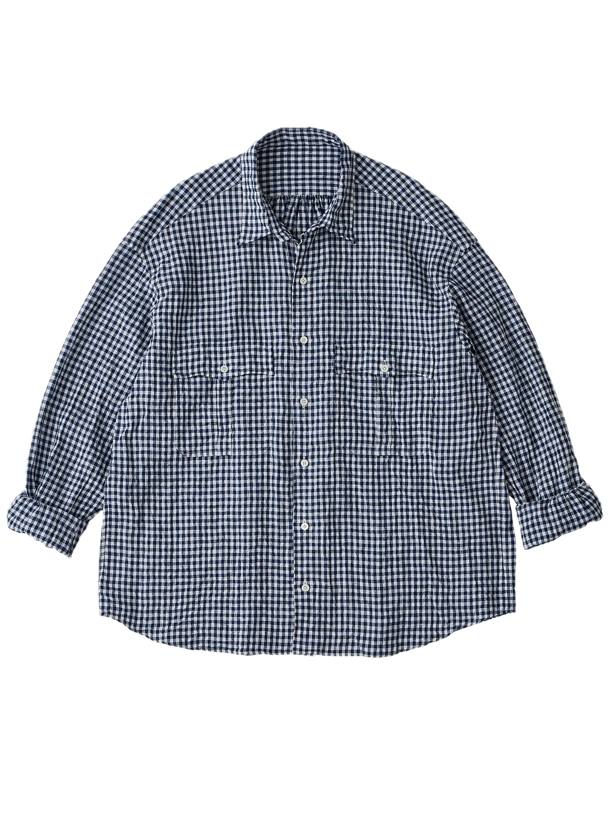 Porter Classic [포터 클래식] - Roll Up Gingham Check Shirt