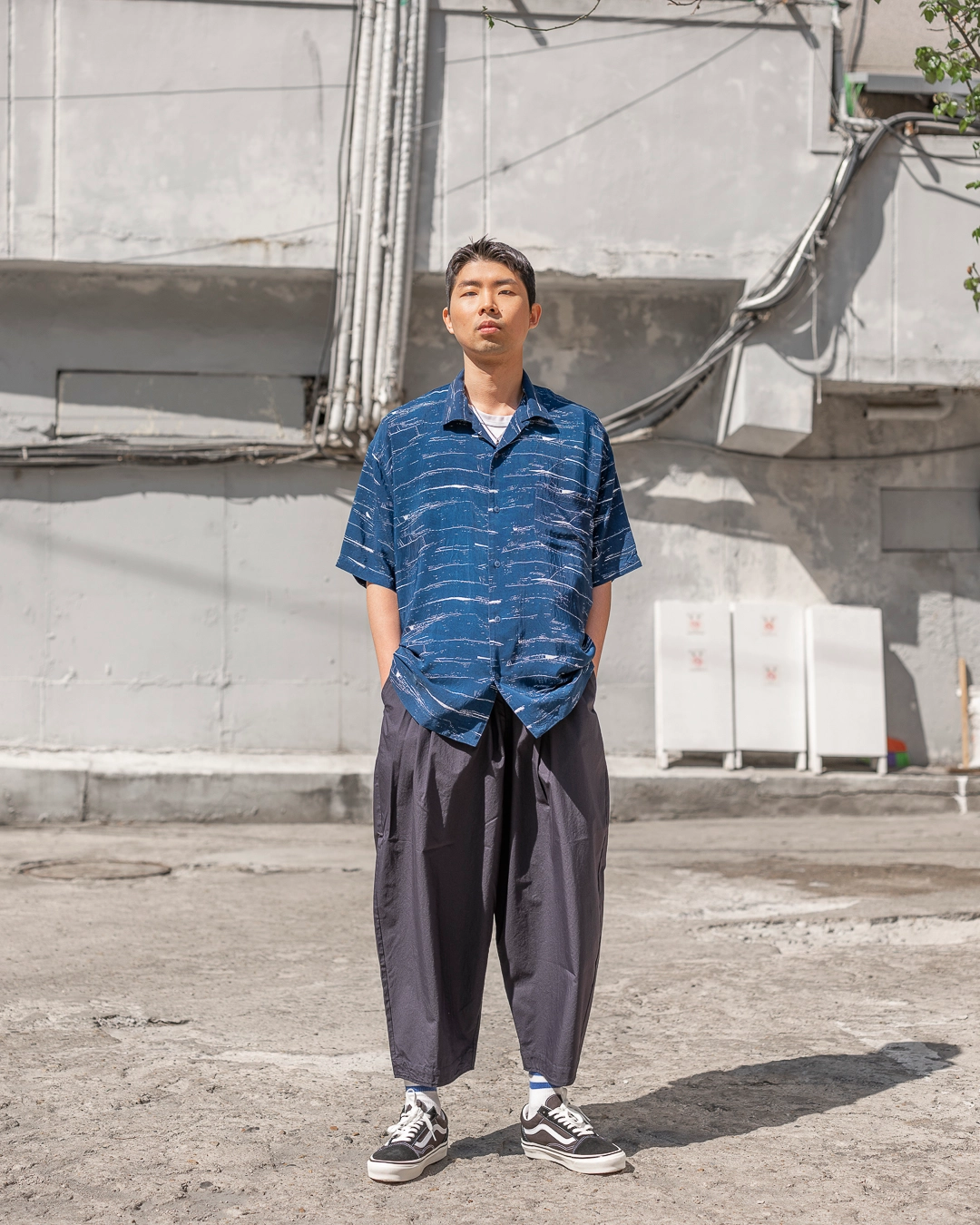 Porter Classic [포터 클래식] - Poplin Bebop pants - Navy : W2KEND SHOP(위켄드샵)