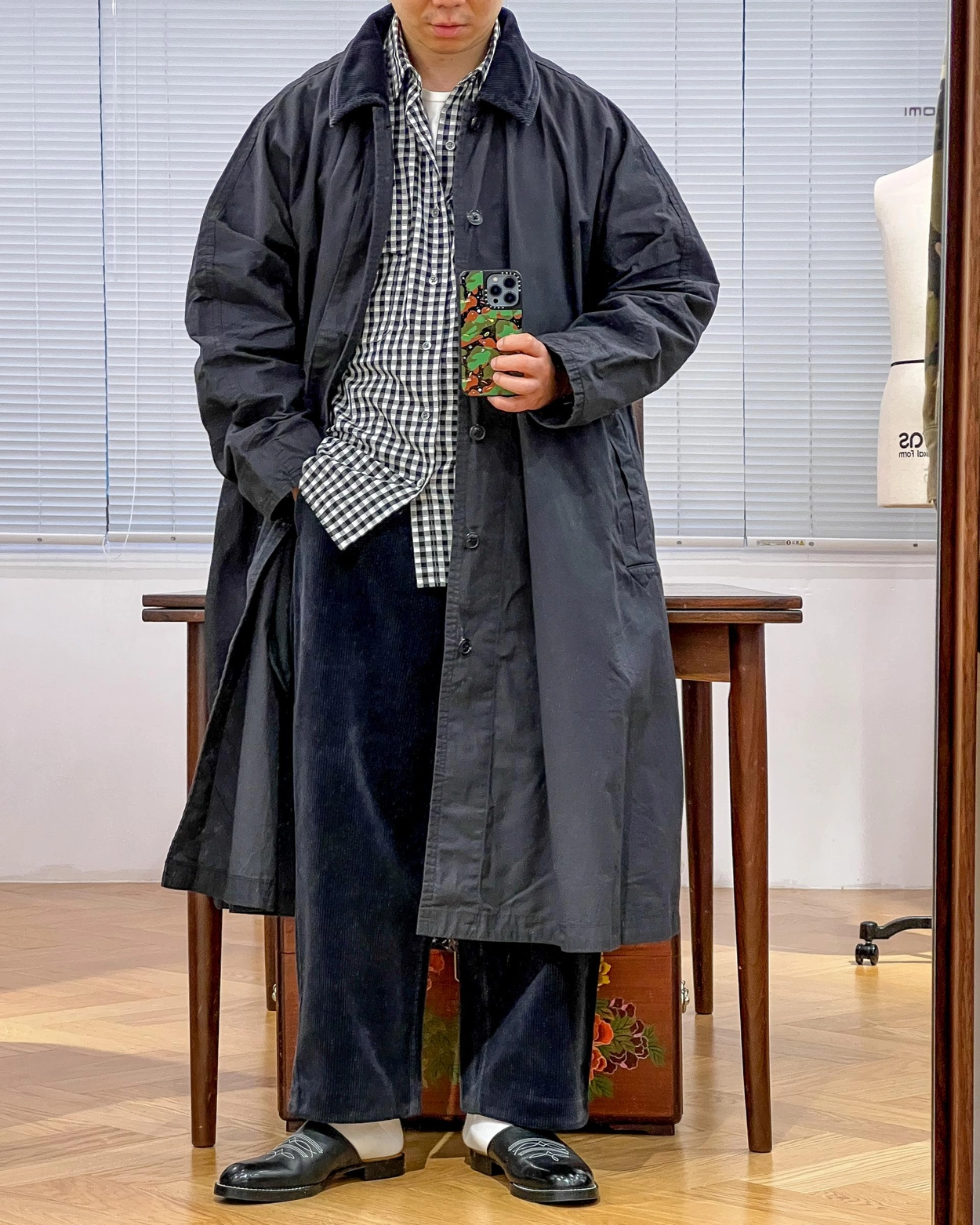 PORTER CLASSIC PARRAFIN SWING COAT 2 Porter Classic】 PARAFFIN