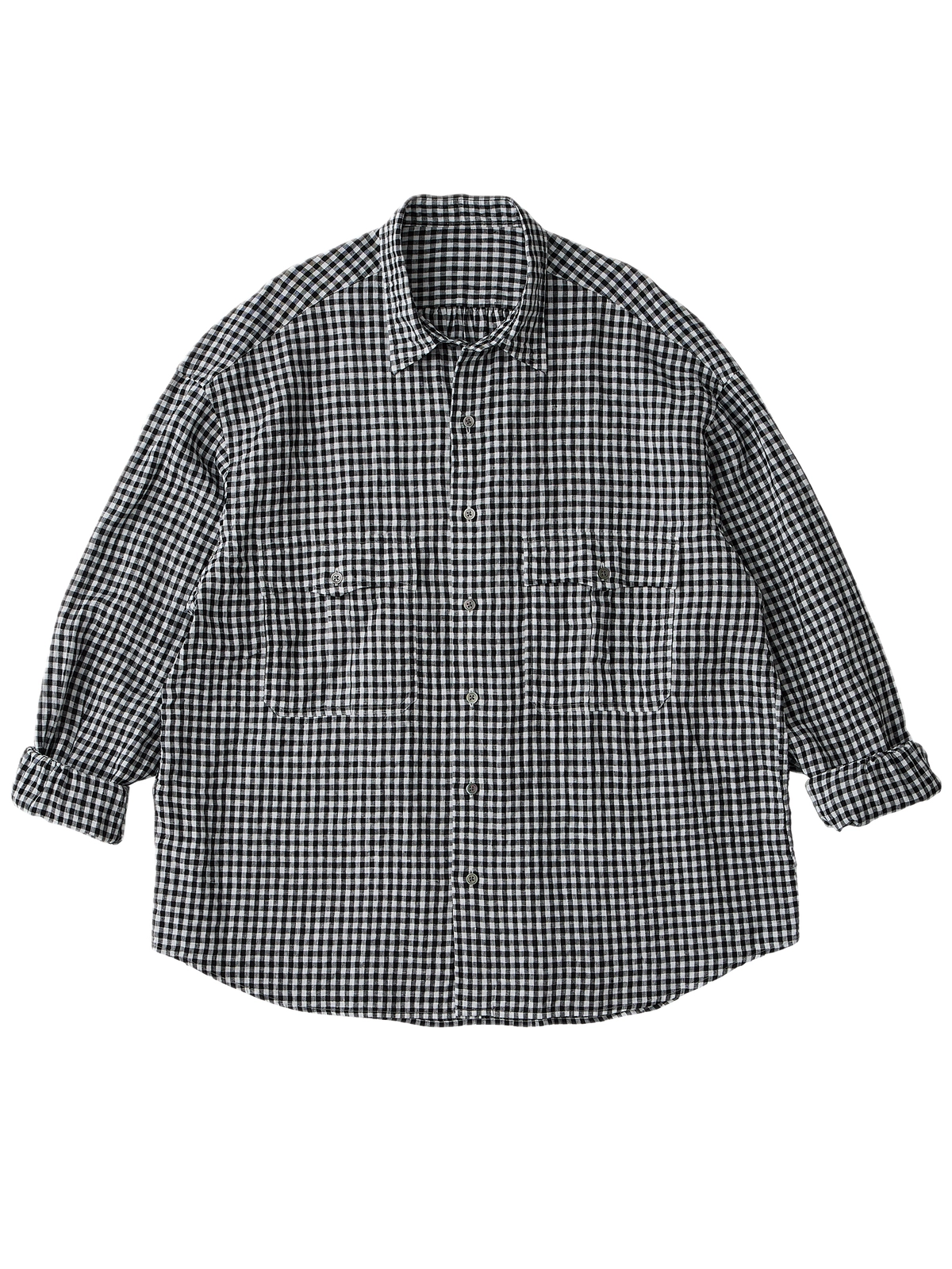 Porter Classic [포터 클래식] - Roll Up Stripe Shirt - Blue