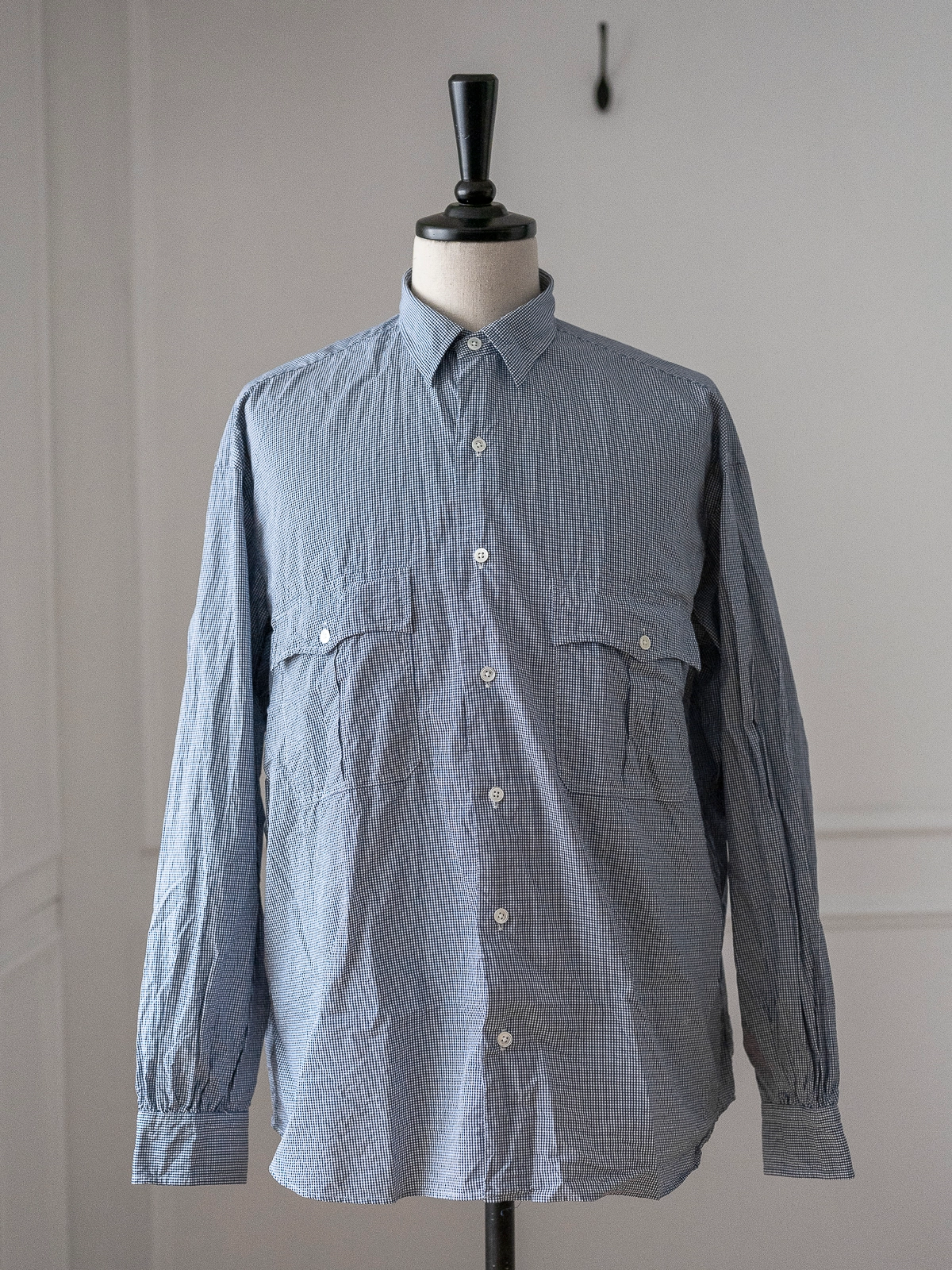 Porter Classic [포터 클래식] - Roll Up New Gingham Check shirt