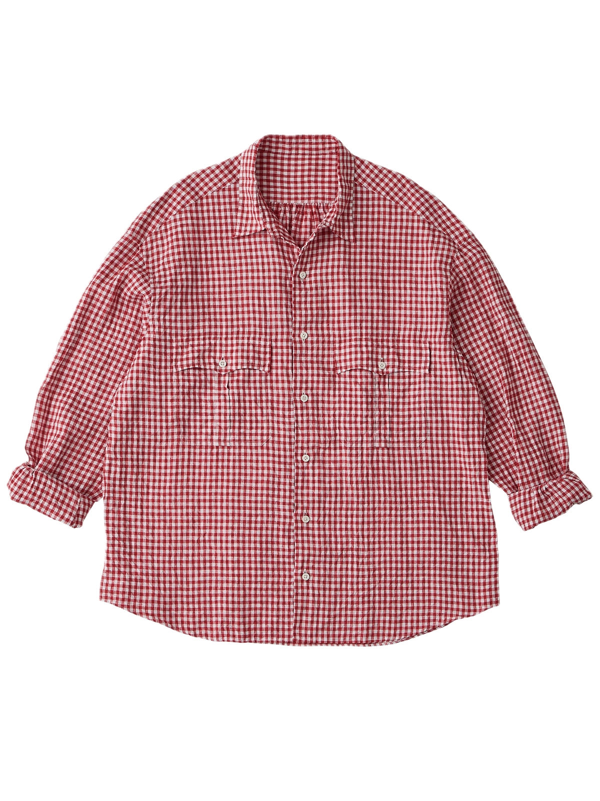 Porter Classic [포터 클래식] - Roll Up Gingham Check Shirt