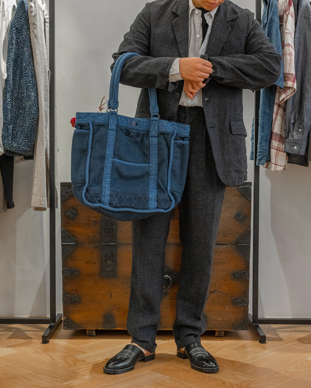 Porter Classic [포터 클래식] - PC Kendo Tote bag - Indigo