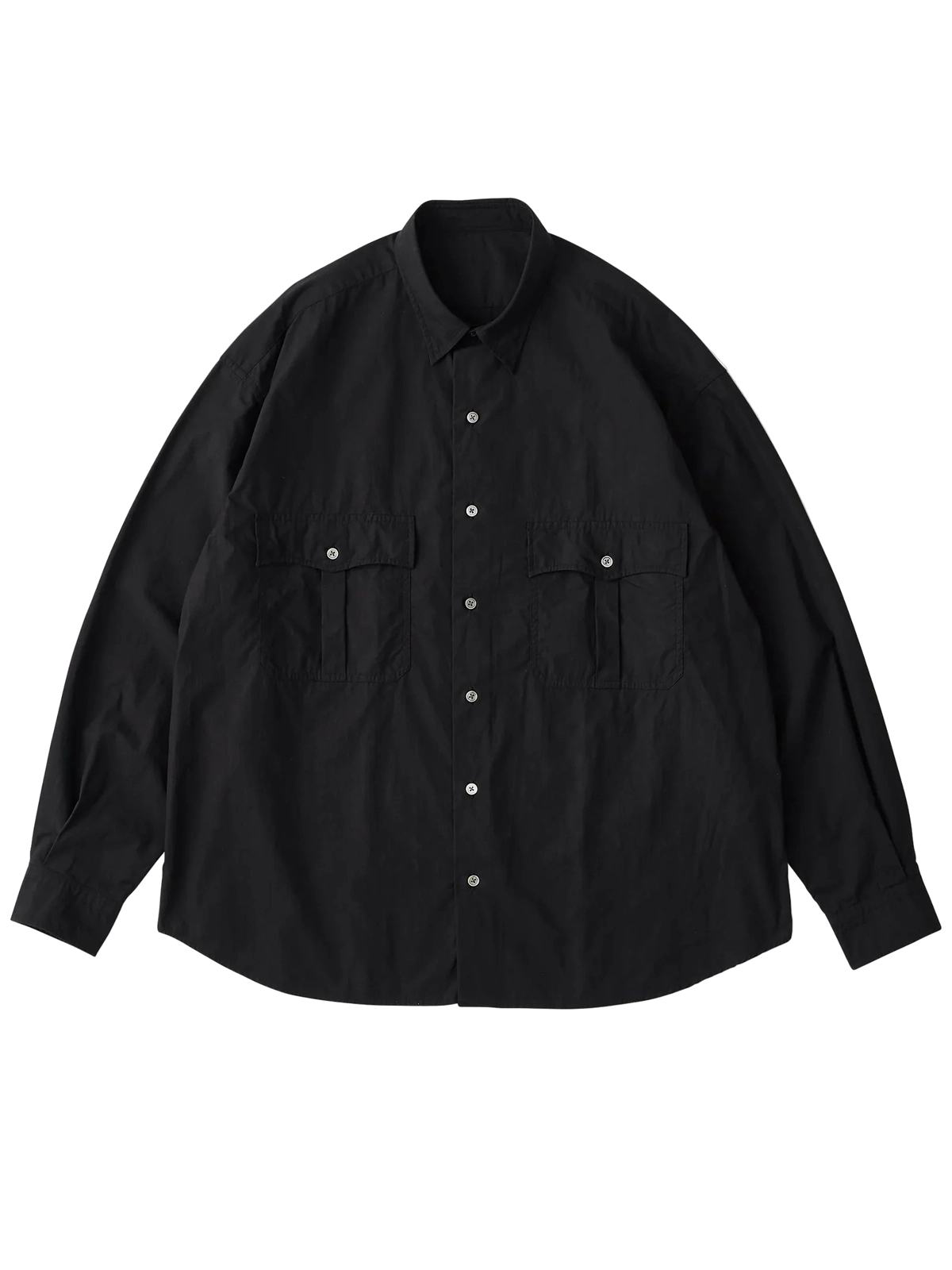 Porter Classic [포터 클래식] - Roll Up Traveler's Shirt - Black