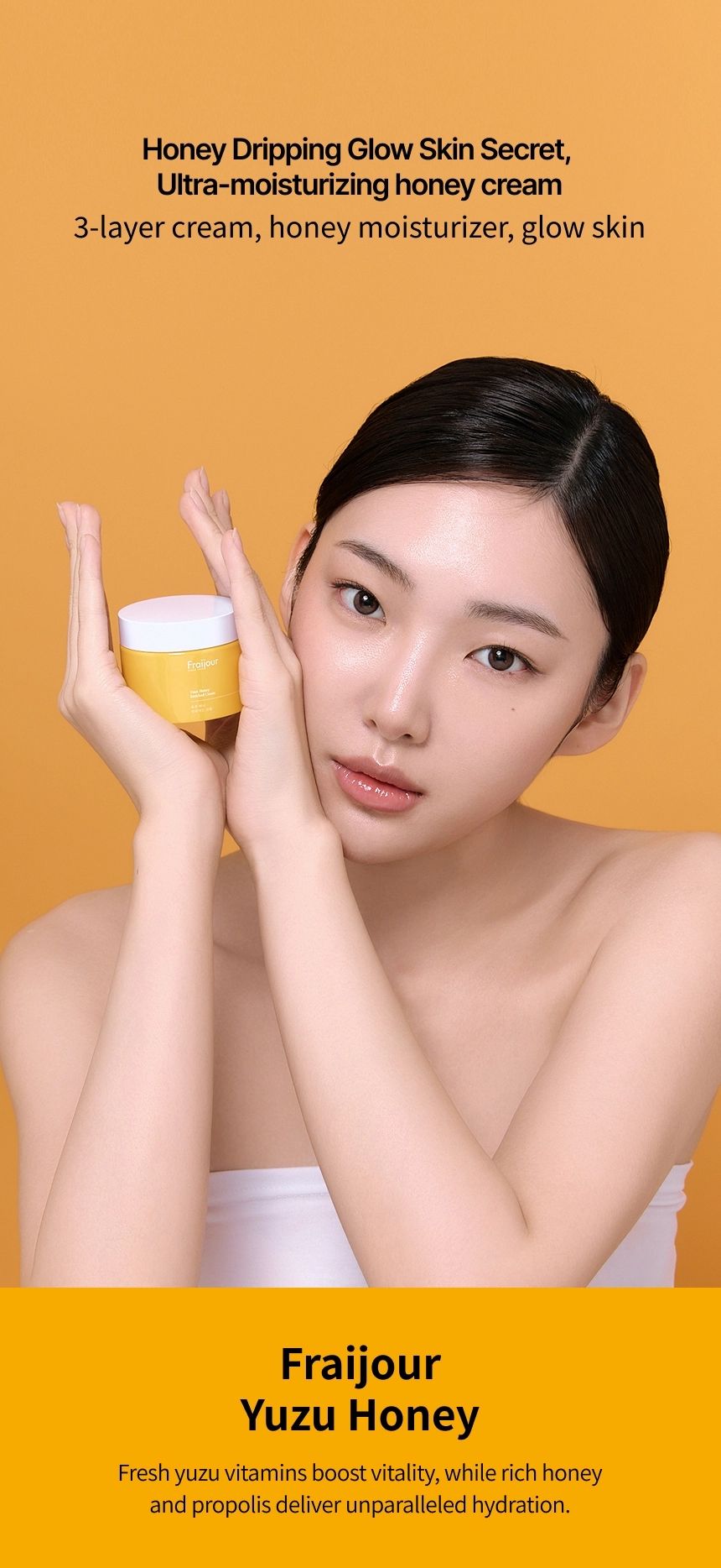 FRAIJOUR] Yuzu Honey Enriched Cream 50ml : EVAS COSMETIC GLOBAL