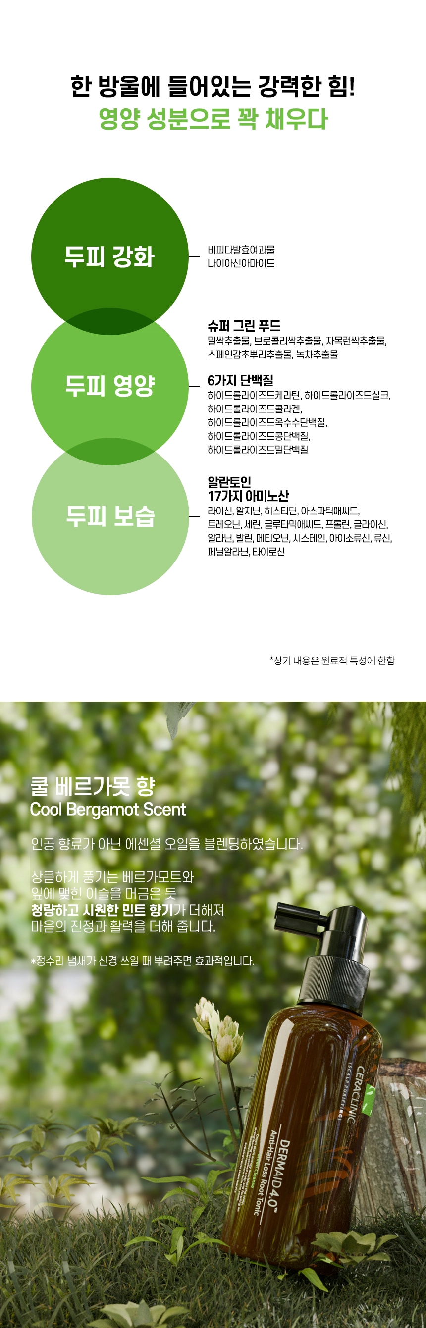 더마이드 4.0 안티헤어로스 루트 토닉 그린 클렌즈 상세 이미지