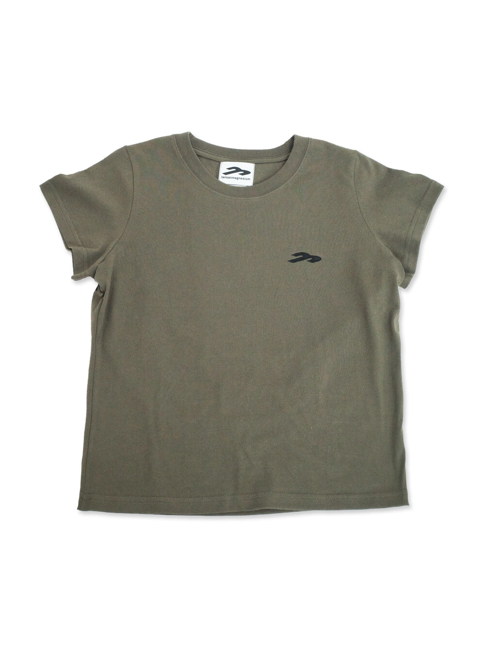 ★tansanmagnesium★ Horn Applique T-Shirt Khaki Women Horn Applique W Tee in KHAKI : famgstore 팸지스토어