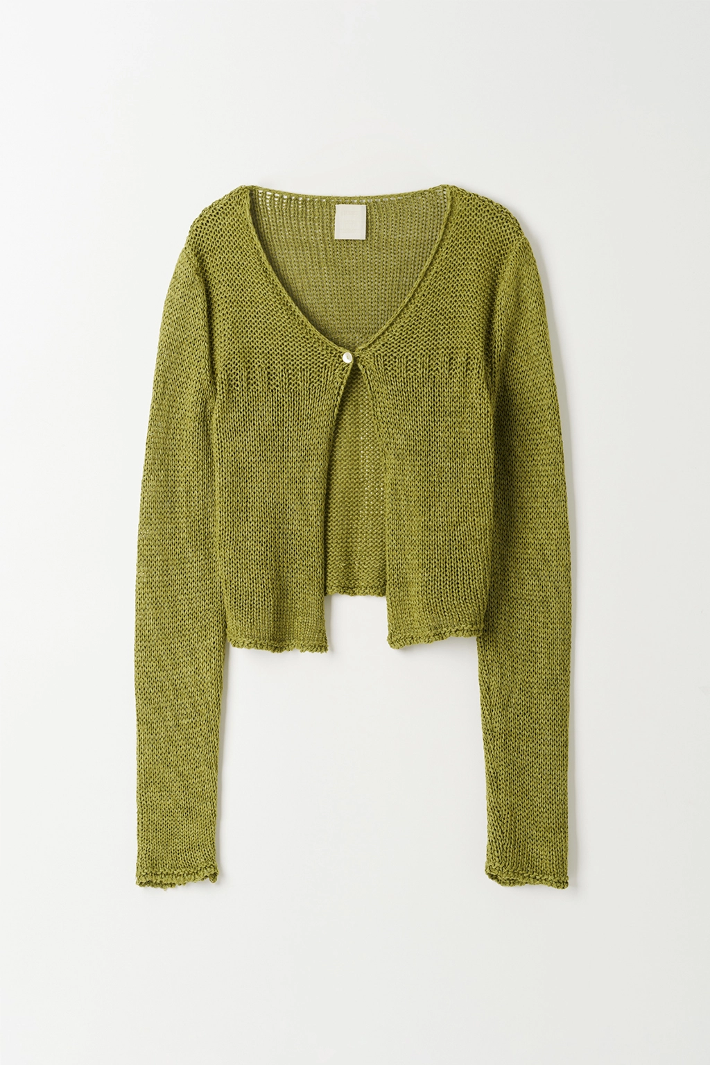 NKNIT オリーブグリーン ハートパッチ トレーナー