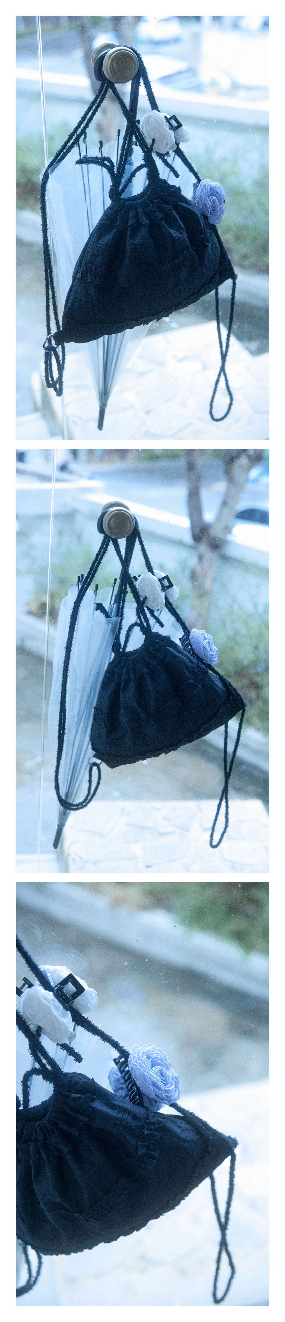韓国商品/HOKUSPOKUS Tuck and Frill Loose Backpack Tuck and Frill Loose Backpack_Black : HOKUSPOKUS (호쿠스포쿠스)