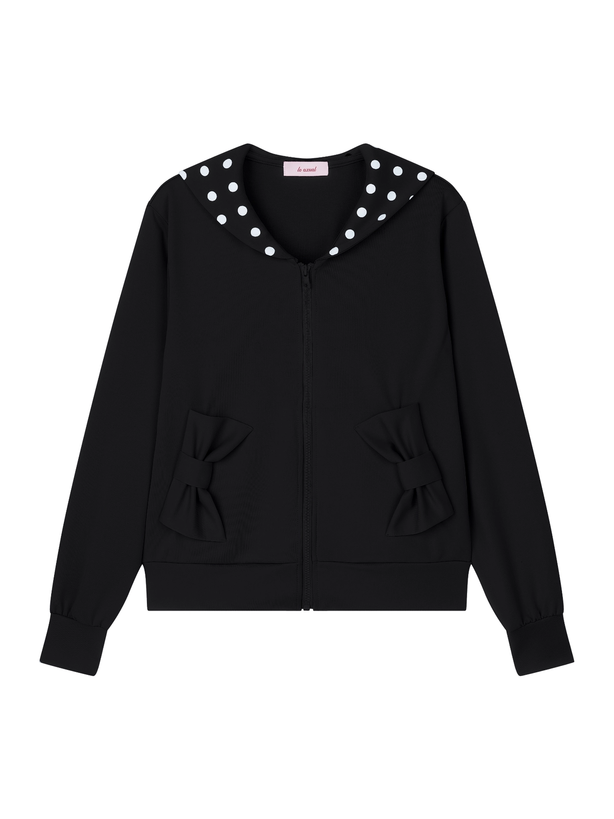 ジャケット・アウター LO AXUAL PETER PAN COLLAR RIBBON JACKET LO AXUAL OFFICIAL WEB SITE