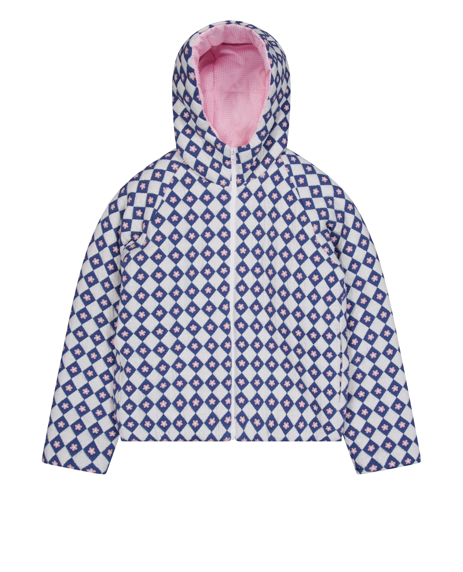 REVERSIBLE HOOD PADDED JACKET_PALE BLUE : LO AXUAL OFFICIAL WEB SITE